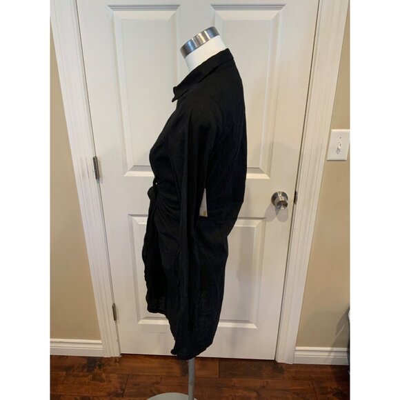 Free People Black Button-Up Collared Shirt Dress , Size S, NWT! - Picture 5 of 7